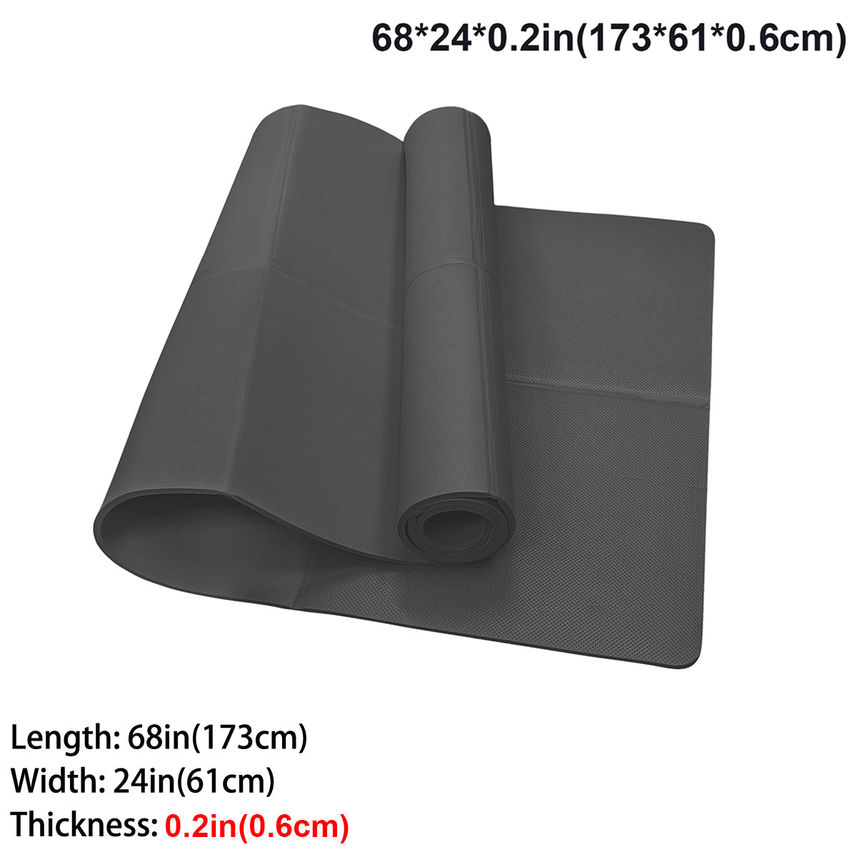 Premium Non-Slip Yoga Mat – Thick Exercise & Fitness Mat for Yoga, Gym & Home Workout