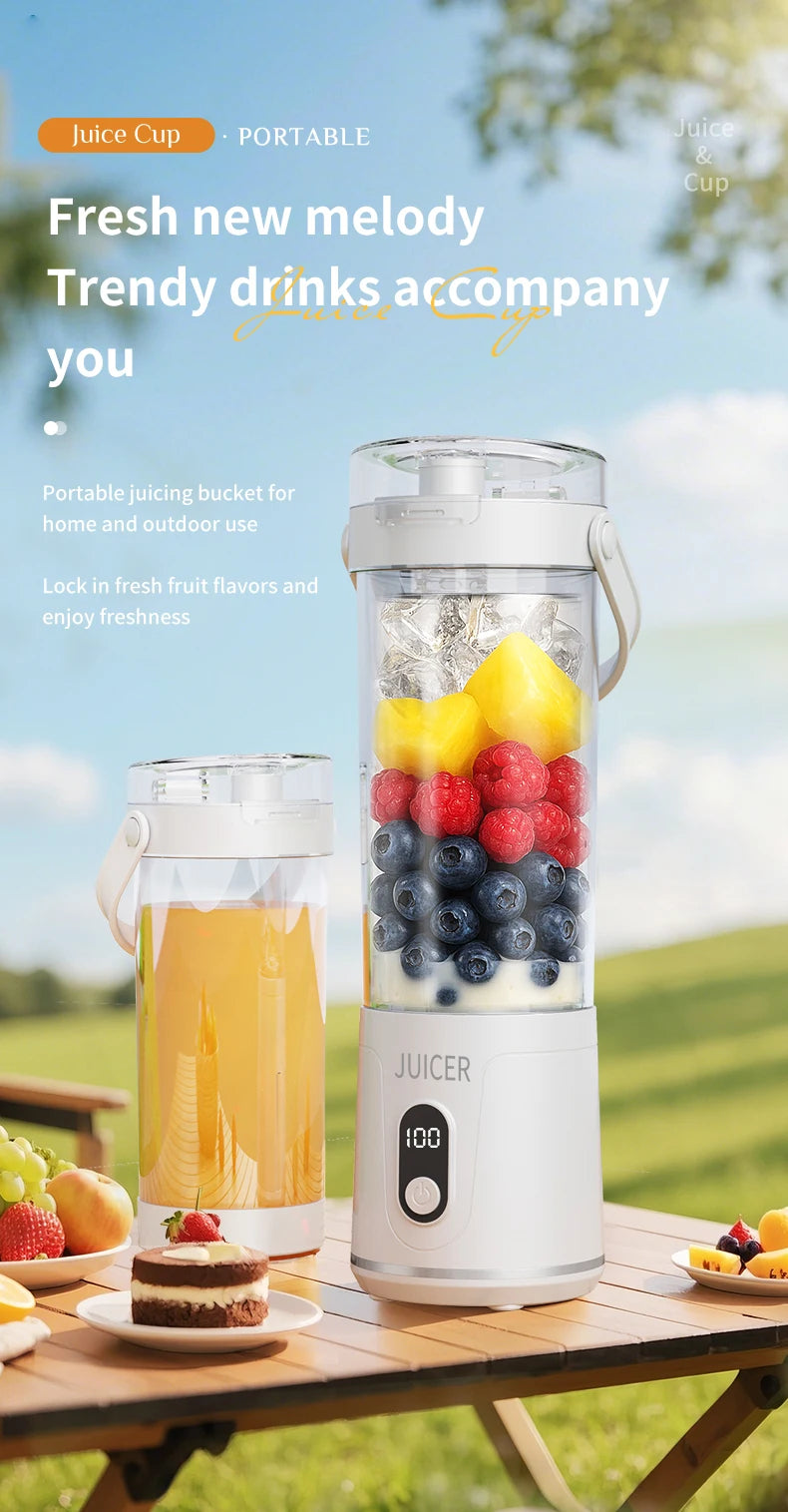 Mini USB Portable Blender Juicer Bottle – Travel Friendly Smoothie Maker