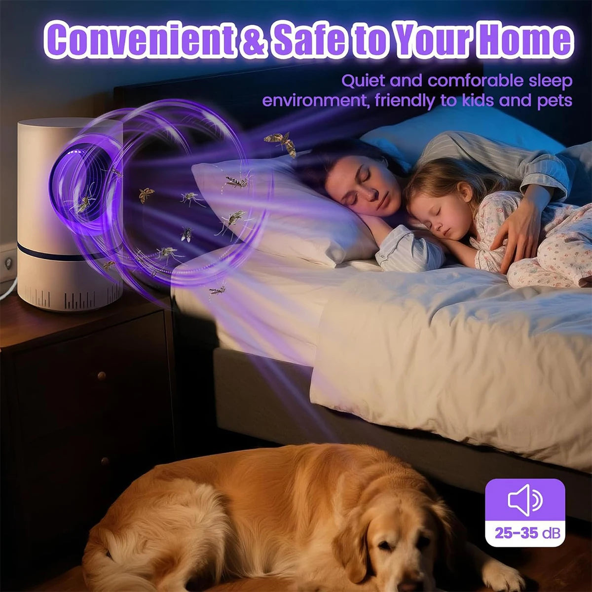 No More Mosquito Nights – Electric UV Mosquito Killer Lamp for Safe & Silent Protection”