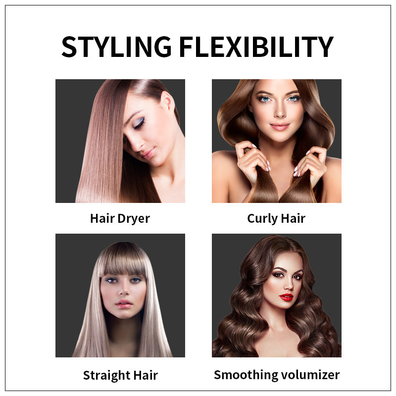 2-in-1 Electric Hair Straightening Brush for Smooth, Silky & Frizz-Free Hair