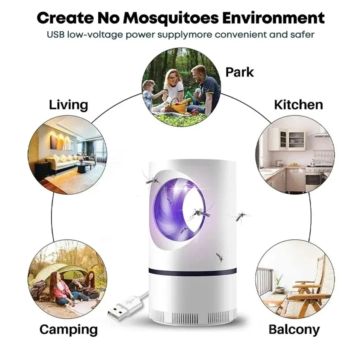 No More Mosquito Nights – Electric UV Mosquito Killer Lamp for Safe & Silent Protection”