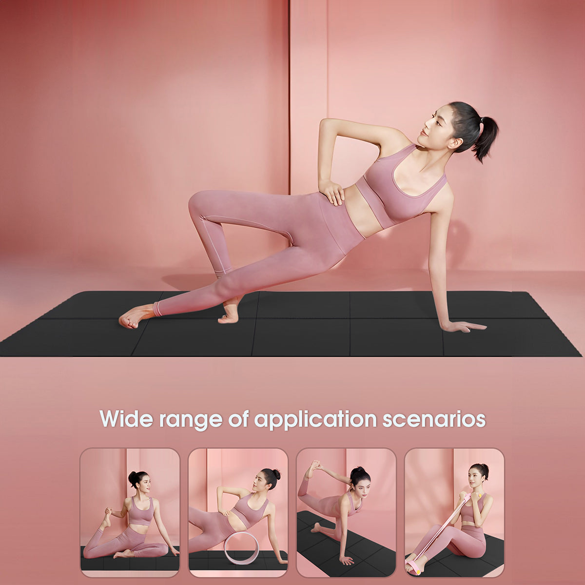 Premium Non-Slip Yoga Mat – Thick Exercise & Fitness Mat for Yoga, Gym & Home Workout