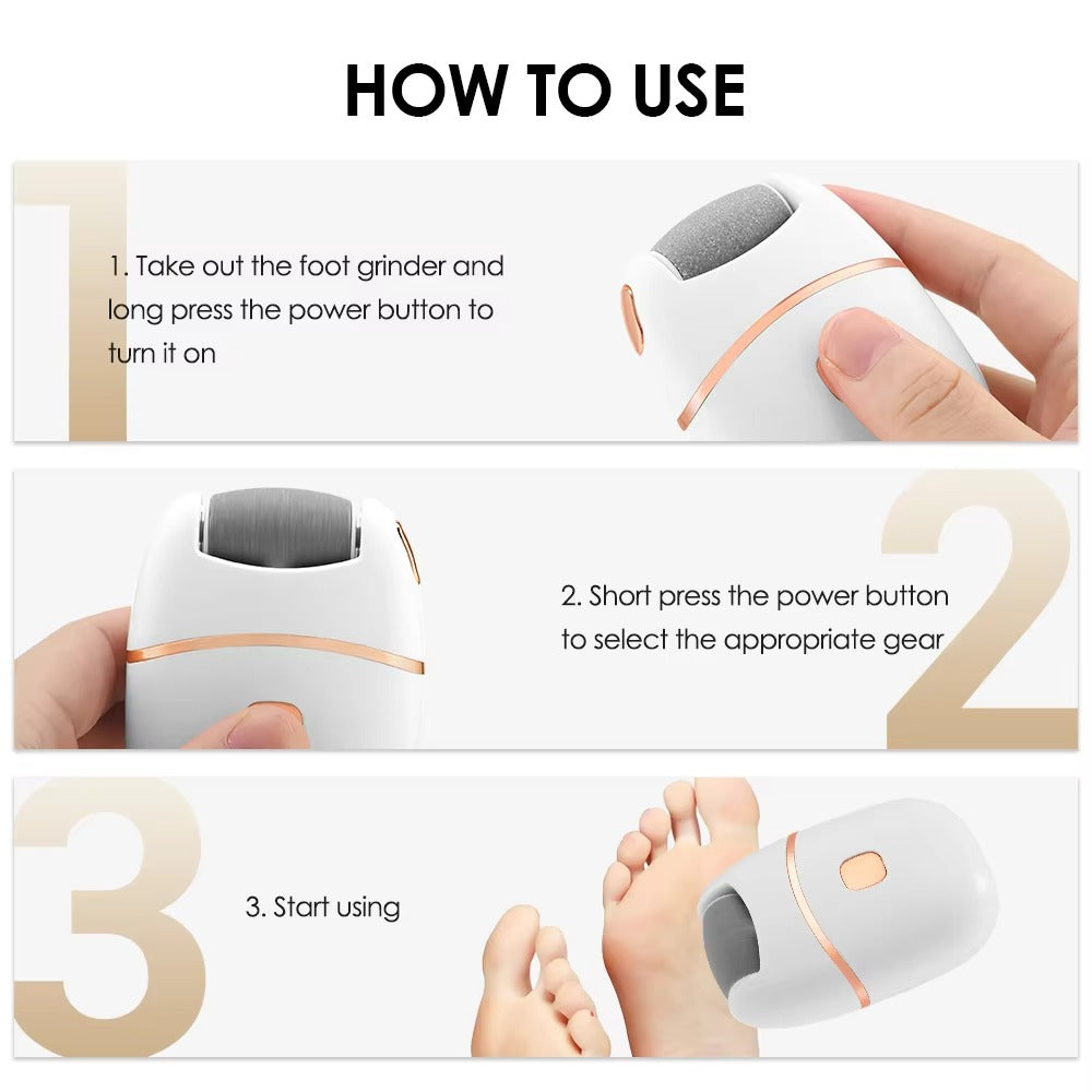 Electric Foot Grinder – Callus Remover for Smooth, Soft & Healthy Feet, Dead Skin Removal & Professional Heel Care Device