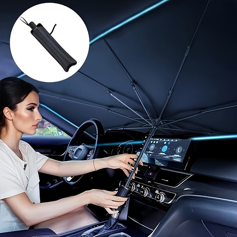 Car Windshield Sun Shade – UV Protection Foldable Heat Reflective Cover for Ultimate Interior Protection