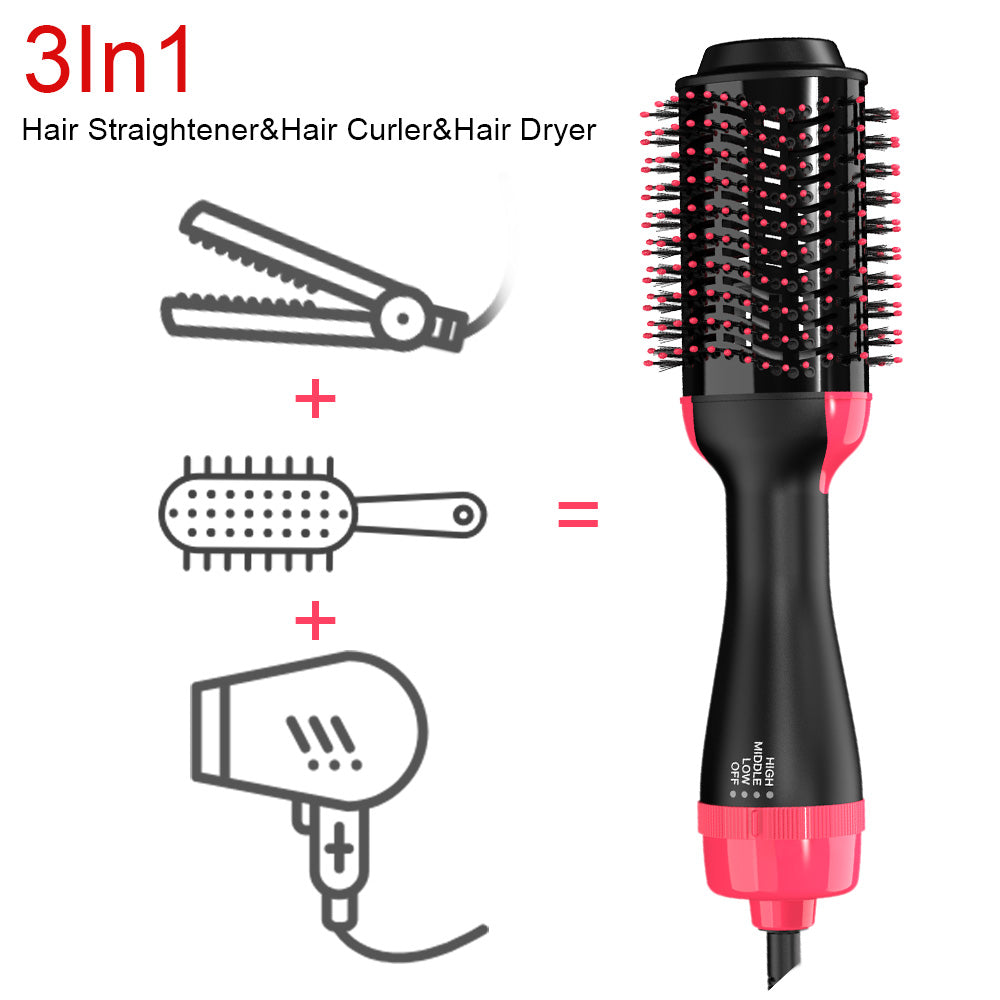 2-in-1 Electric Hair Straightening Brush for Smooth, Silky & Frizz-Free Hair