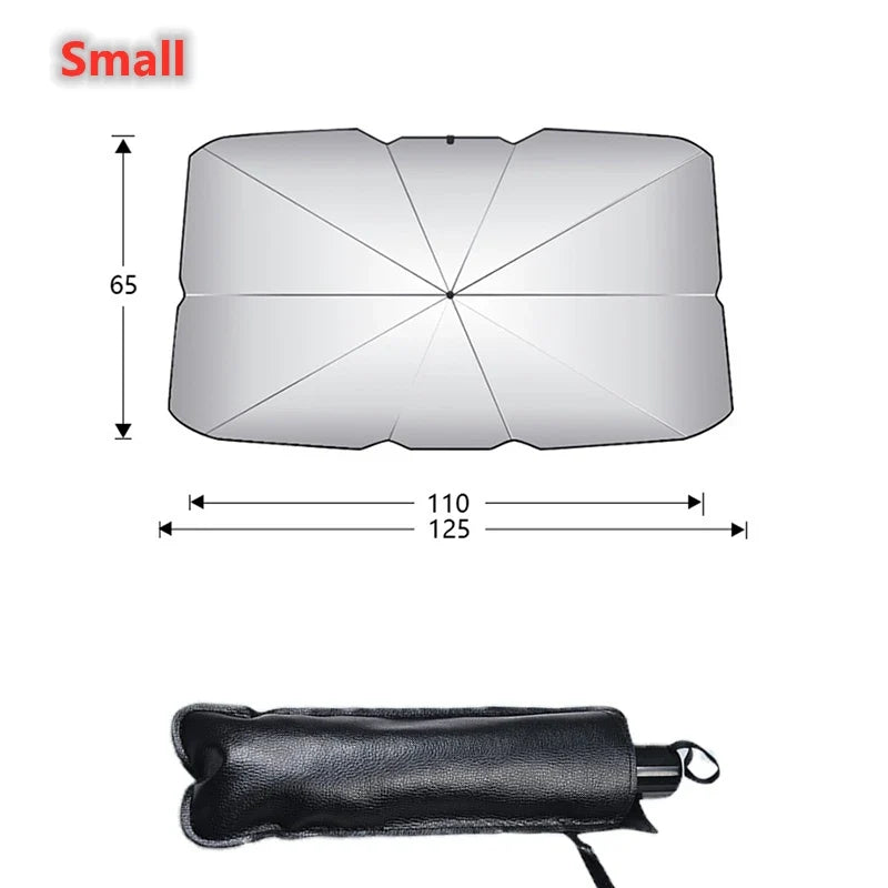 Car Windshield Sun Shade – UV Protection Foldable Heat Reflective Cover for Ultimate Interior Protection