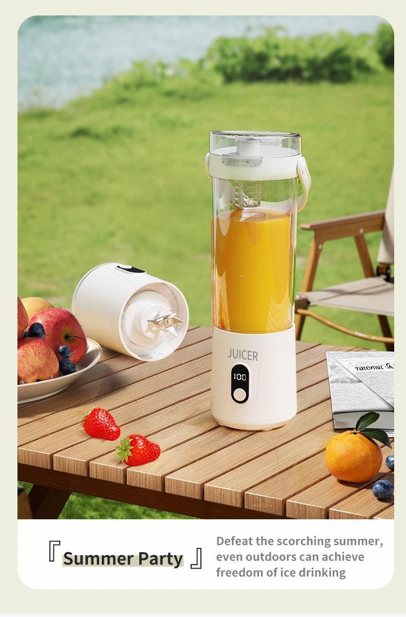 Mini USB Portable Blender Juicer Bottle – Travel Friendly Smoothie Maker