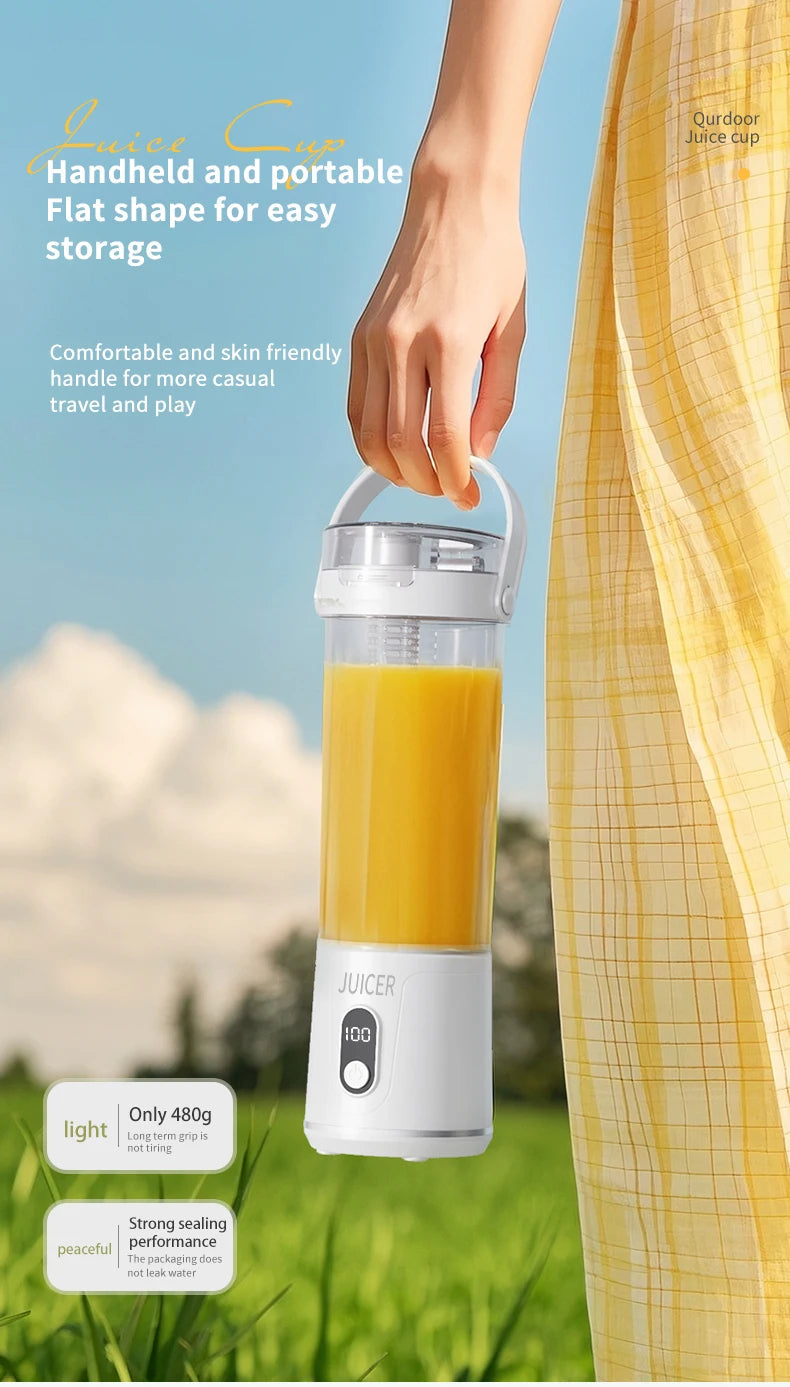 Mini USB Portable Blender Juicer Bottle – Travel Friendly Smoothie Maker