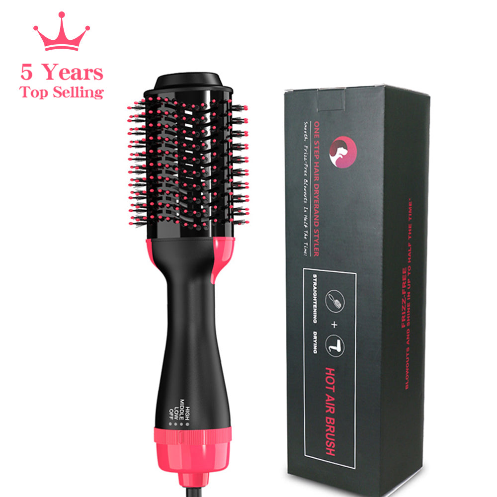 2-in-1 Electric Hair Straightening Brush for Smooth, Silky & Frizz-Free Hair