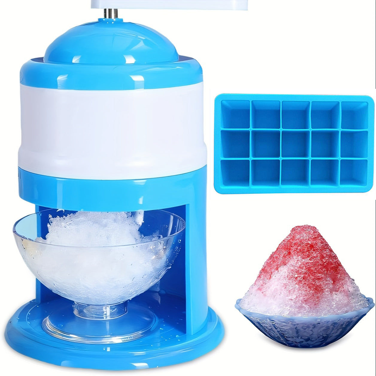 Manual Portable Hand Ice Crusher Machine – Stainless Steel Ice Shaver & Crusher for Home, Drinks, Cocktails, Smoothies & Summer Use, Easy Hand Operated Ice Grinder