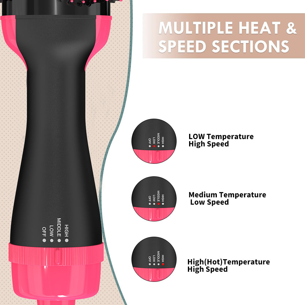 2-in-1 Electric Hair Straightening Brush for Smooth, Silky & Frizz-Free Hair