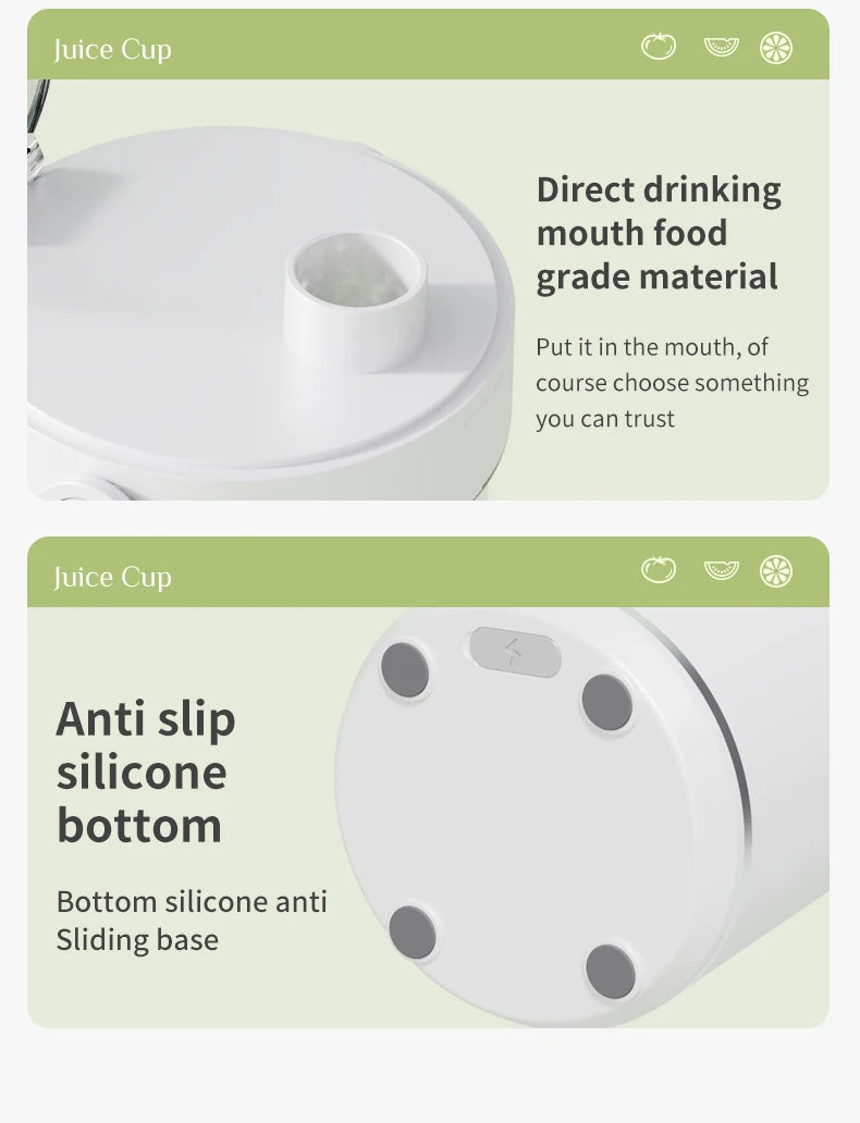 Mini USB Portable Blender Juicer Bottle – Travel Friendly Smoothie Maker