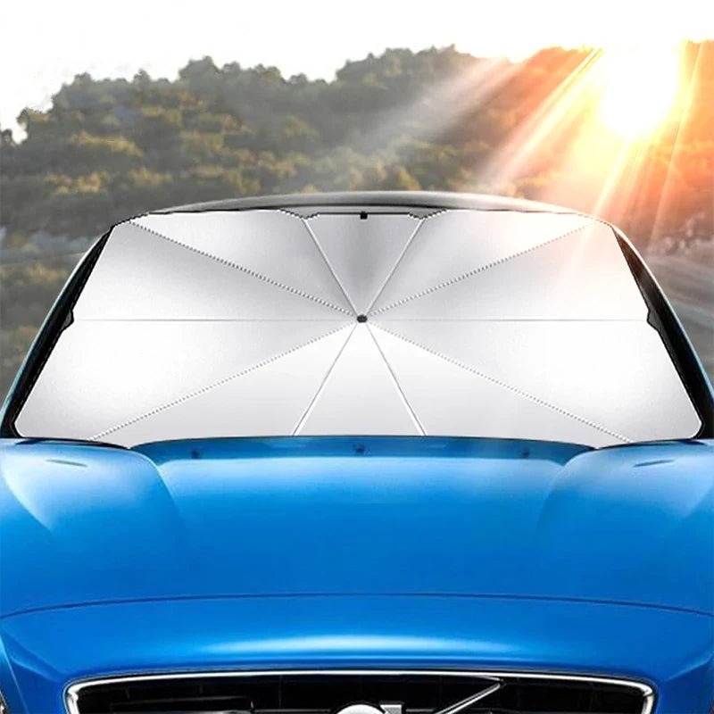 Car Windshield Sun Shade – UV Protection Foldable Heat Reflective Cover for Ultimate Interior Protection