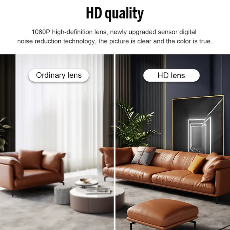 Hidden Mini Spy Camera with Night Vision & HD Recording – Wireless Portable Security Camera with Motion Detection for Home & Office
