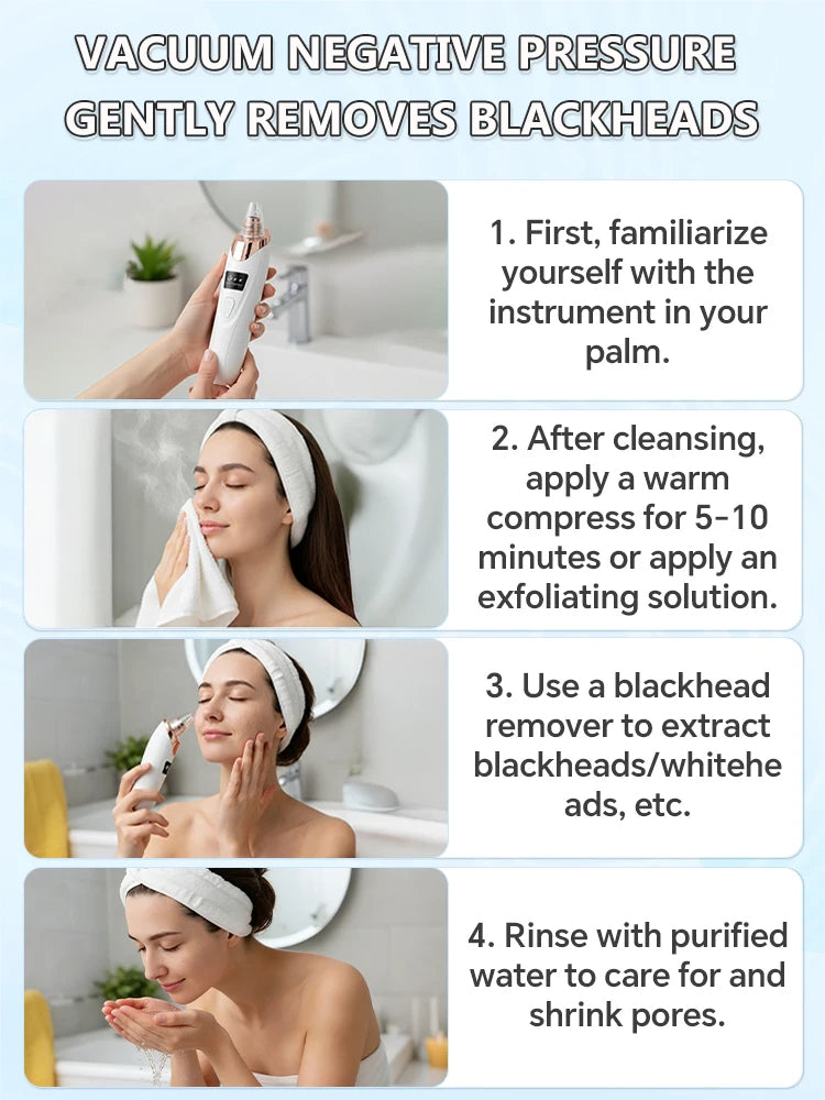Deep Clean Blackhead Remover Vacuum – Pores Cleaner & Skin Care Device