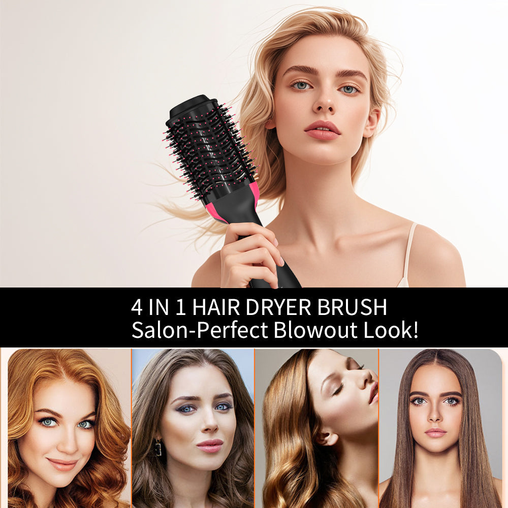 2-in-1 Electric Hair Straightening Brush for Smooth, Silky & Frizz-Free Hair