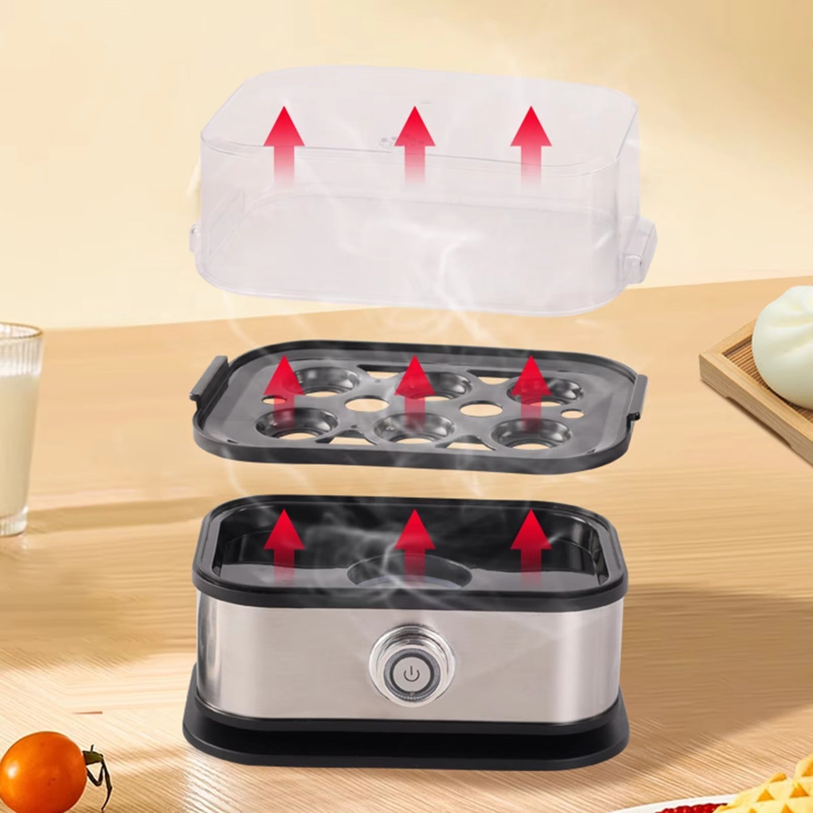 Egg Boiler – Fast & Easy Automatic Egg Cooking Machine for Home Kitchen Use