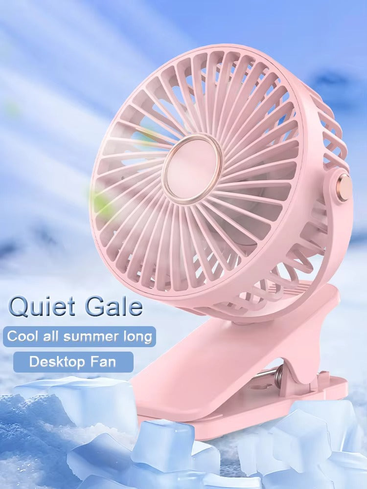 Portable Hand Fan – Rechargeable Mini Cooling Fan with 3 Speed Settings, USB Charging, Lightweight Personal Cooling Fan for Travel, Office, Home & Outdoor Use