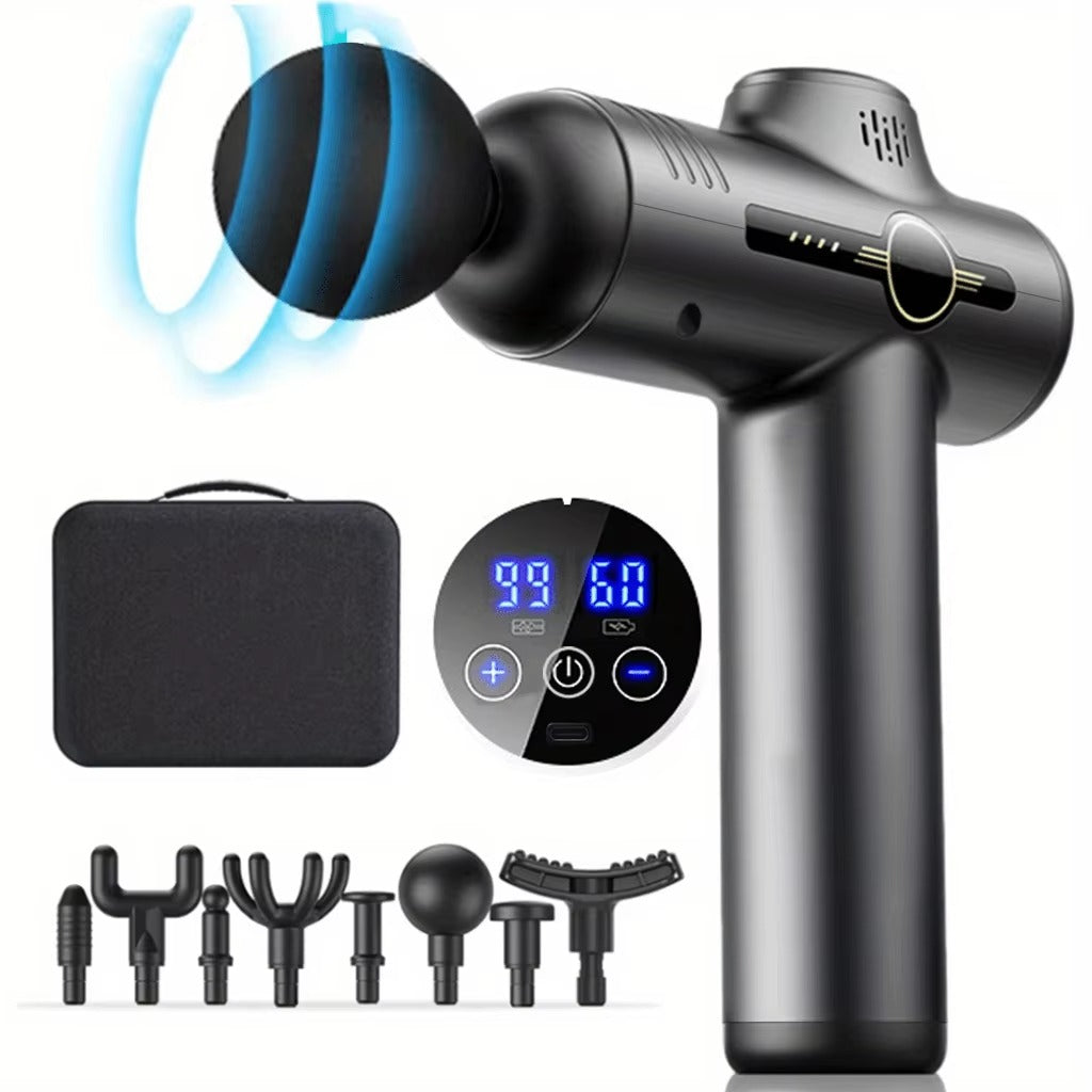 Deep Tissue Massage Gun – Electric Muscle Massager for Pain Relief, Fast Recovery, Body Relaxation & Sore Muscle Therapy