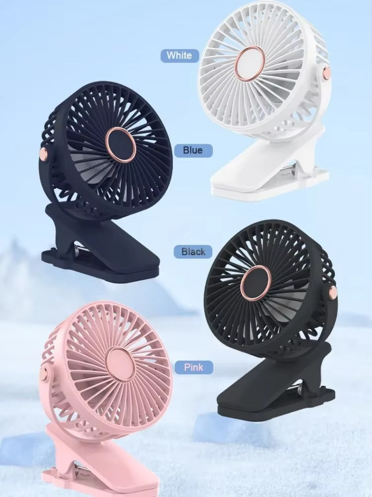 Portable Hand Fan – Rechargeable Mini Cooling Fan with 3 Speed Settings, USB Charging, Lightweight Personal Cooling Fan for Travel, Office, Home & Outdoor Use