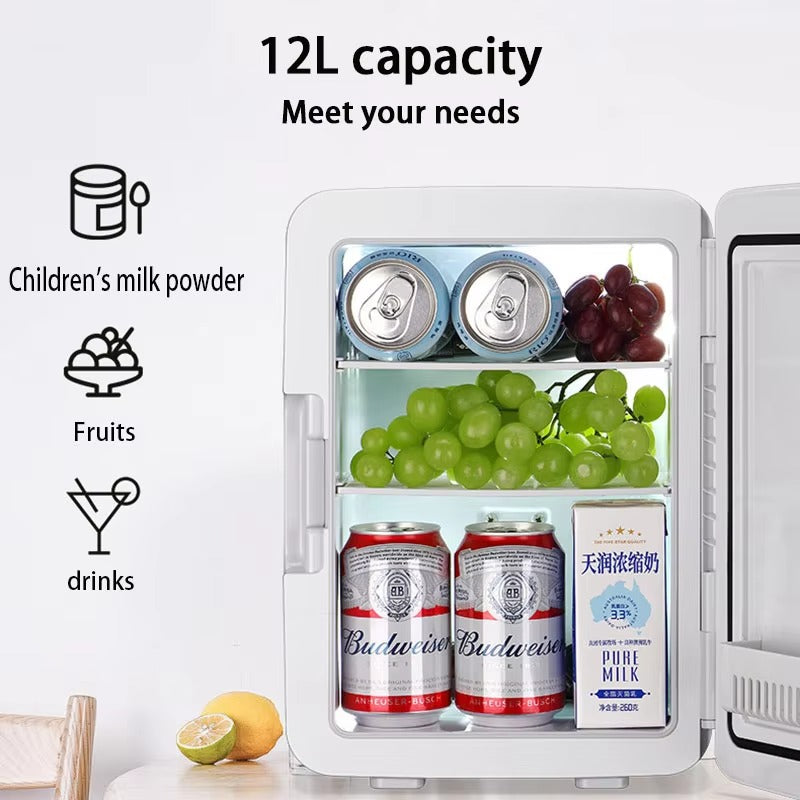Mini Fridge – Small Personal Refrigerator for Drinks, Snacks & Cosmetics, Portable Compact Cooling Solution for Home, Office & Travel Use