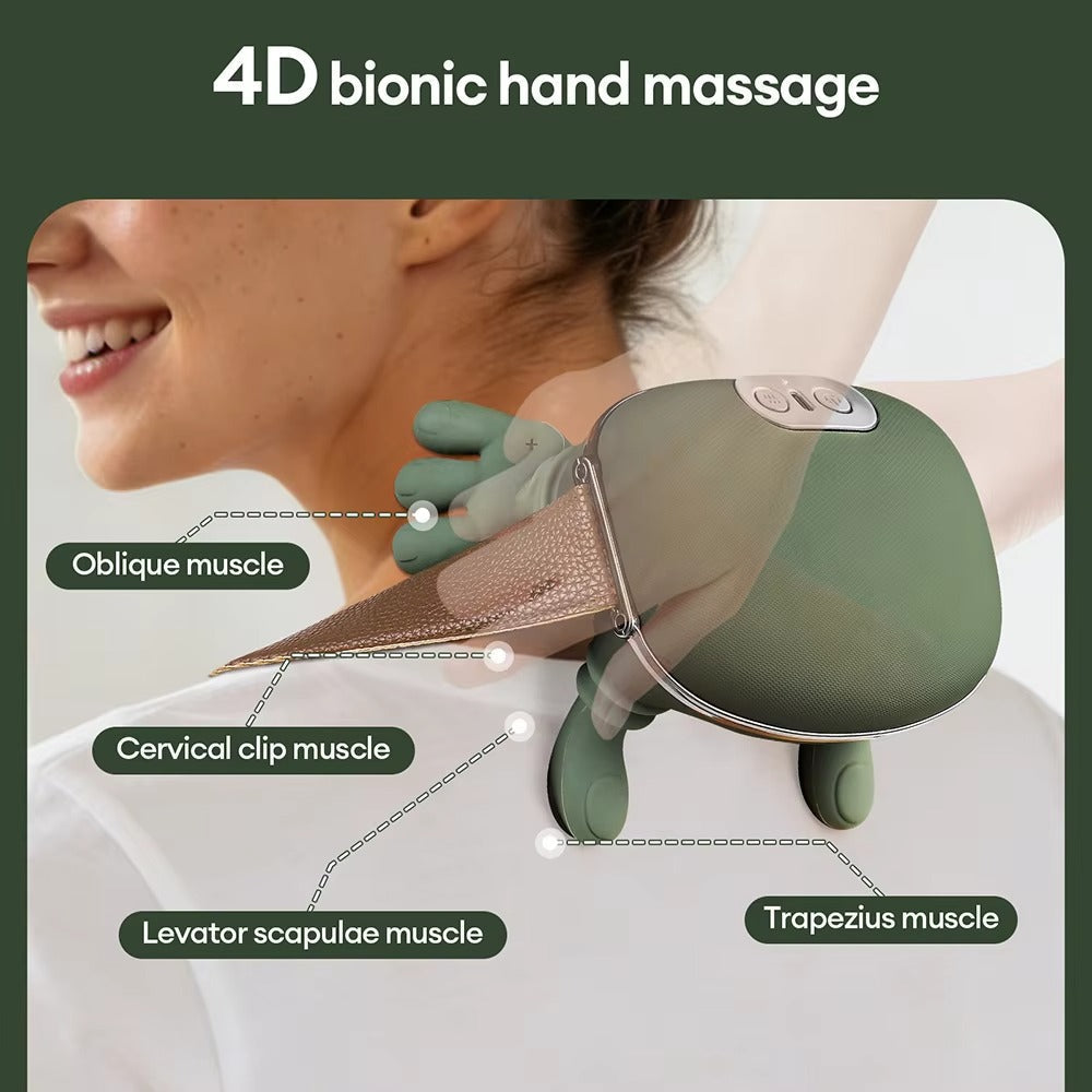 Neck & Shoulder Massager – Deep Tissue Pain Relief with Heat Therapy, Muscle Relaxation & Stress Recovery