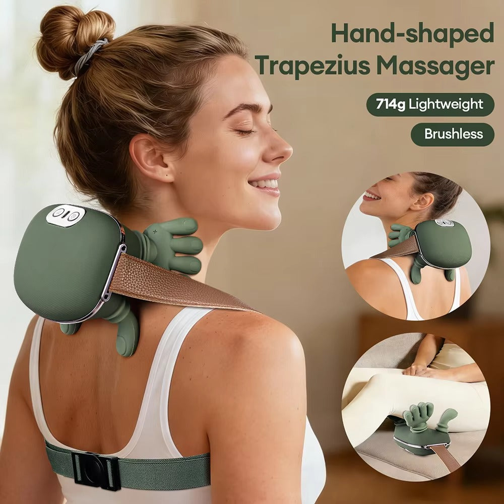 Neck & Shoulder Massager – Deep Tissue Pain Relief with Heat Therapy, Muscle Relaxation & Stress Recovery