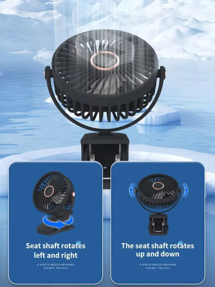 Portable Hand Fan – Rechargeable Mini Cooling Fan with 3 Speed Settings, USB Charging, Lightweight Personal Cooling Fan for Travel, Office, Home & Outdoor Use